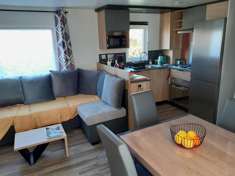 location mobil home neuf, vue mer, tout confort, 6 personnes