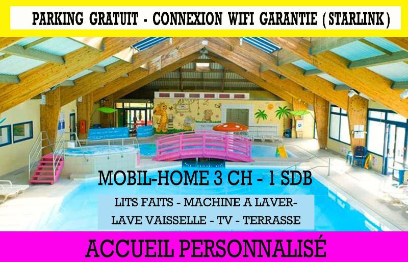 MH-6 PERS-3 CH-2 SDB-lave vaisselle-lave linge - WIFI GARANTIE - grande terrasse