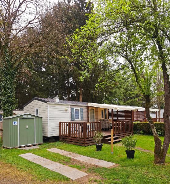 Mobil home au camping Le Ried Boofzheim en Alsace