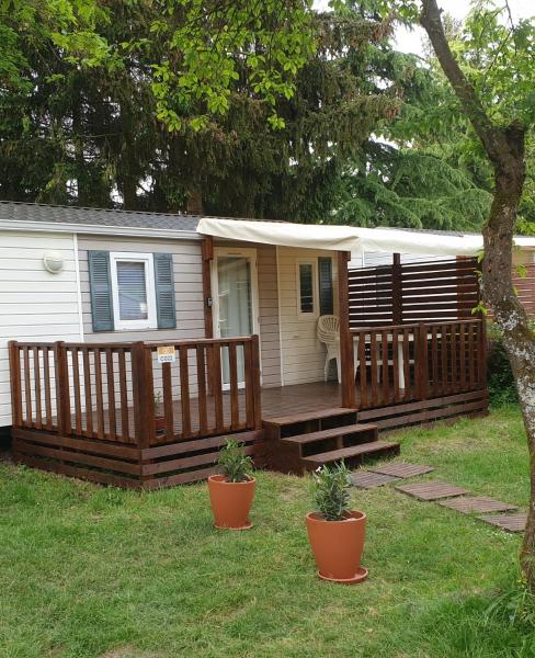 Mobil home au camping Le Ried Boofzheim en Alsace
