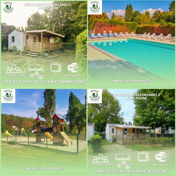 Mobilhome 3 chambres TV Wi-Fi proche piscine et animations, Paris Eure Gestion