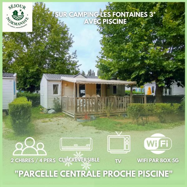Mobilhome 3 chambres TV Wi-Fi proche piscine et animations, Paris Eure Gestion