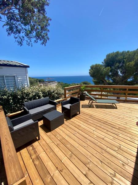 Mobilhome 6 places vue mer