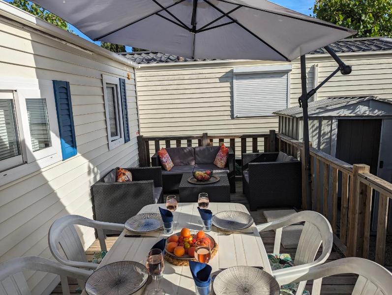 Mobilhome avec piscine- plage à 10 minutes