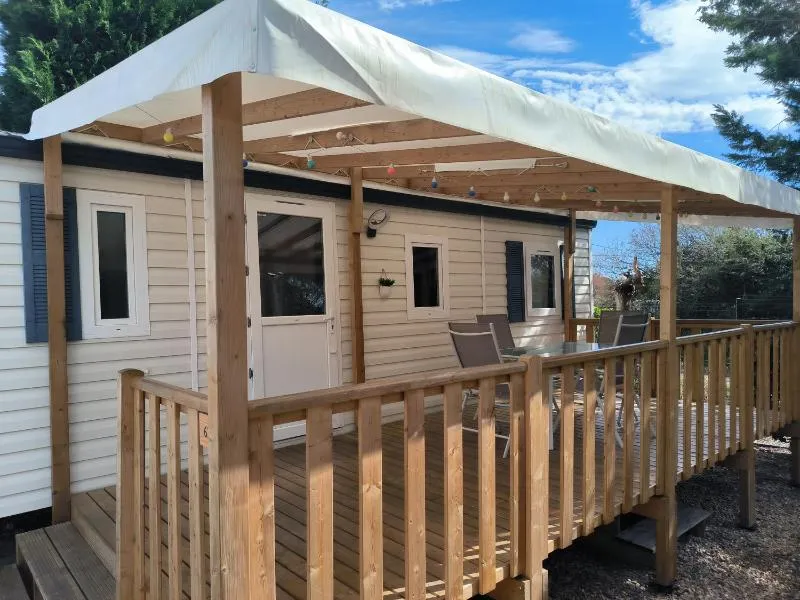 Mobil Home COSY 3 Ch Clim et TV Camping Les Salins