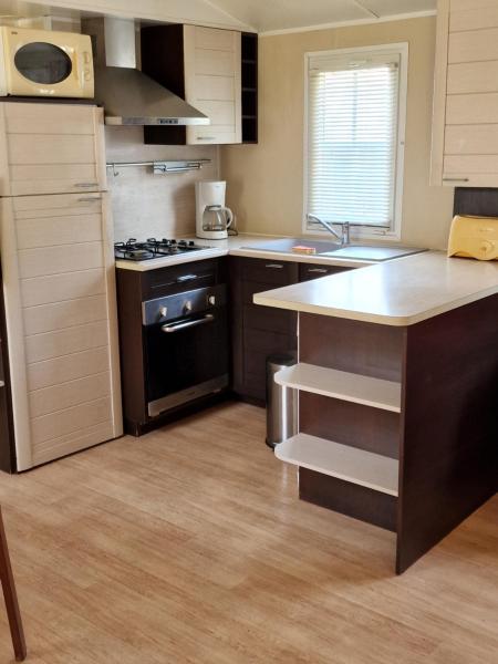 Grand Mobile home dans camping