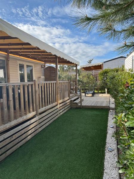 Lodge du Sangla Mobil Home premium Village Vacances 4 étoiles Lège Cap Ferret