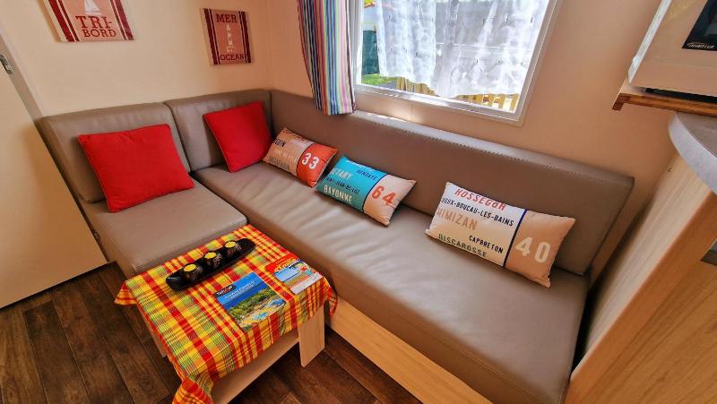 Mobil-home 3 chambres climatisé sur le domaine 4 étoiles Rivages des Landes