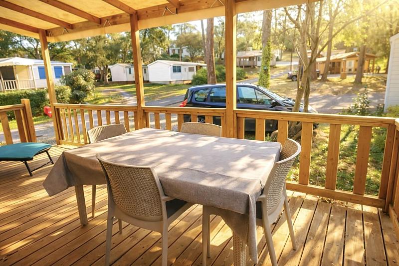 Mobil-home 5 pers climatisé - Plage et forêt - Camping Les Oyats Seignosse