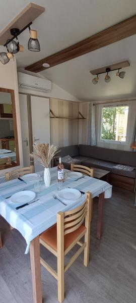Mobil home 6 personnes confort Océan climatisé camping avec piscine Agde