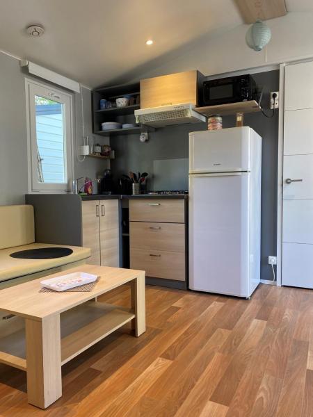 Mobil-home camping 3 étoiles 6 couchages climatisé avec piscine chauffée