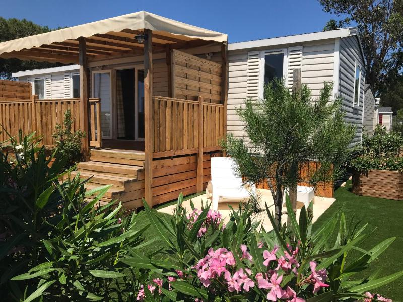 Mobil Home camping Mar Estang bord de plage