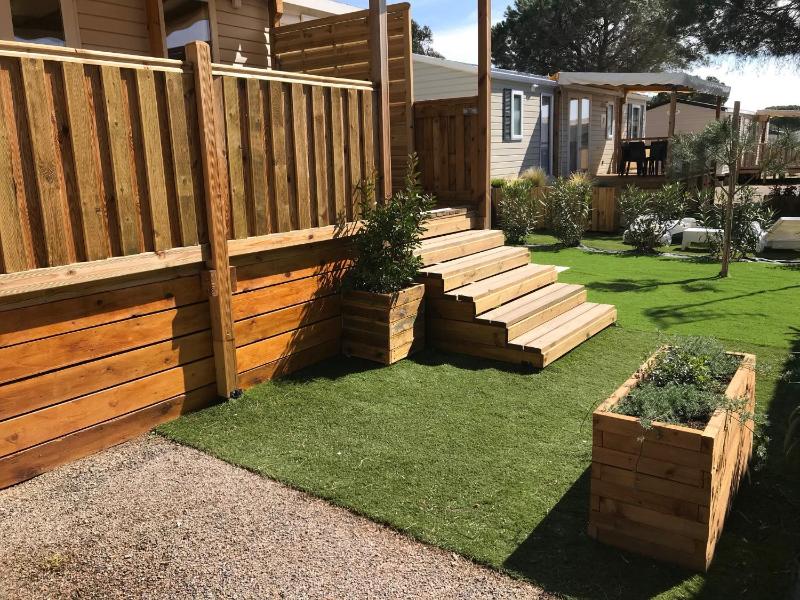 Mobil Home camping Mar Estang bord de plage
