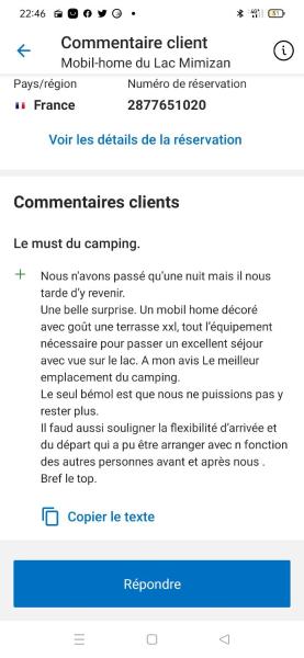 Mobil-home du Lac Mimizan