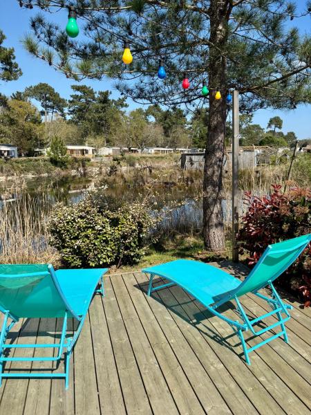 Mobil home Lège Cap Ferret Camping 4 étoiles Les Viviers