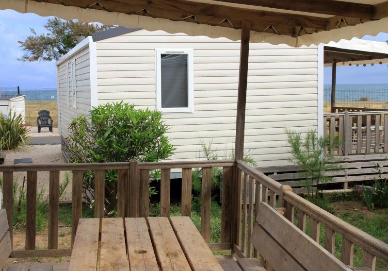 Mobil home vue mer camping Tohapi