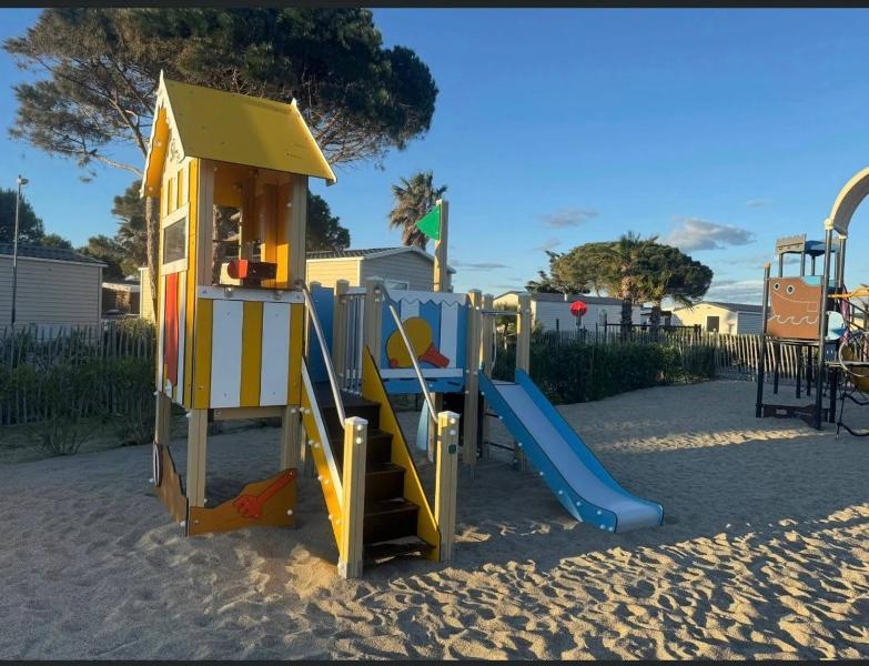 Mobile home accès plage direct mar Estang