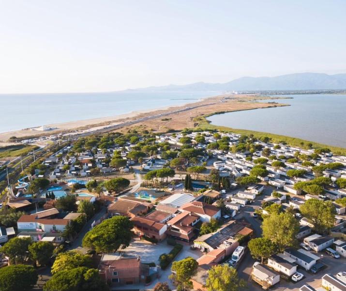 Mobile home accès plage direct mar Estang