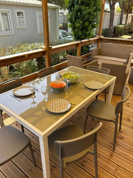 Mobile home sirène luxe Camping le Bosc 4 étoiles 3 chambres