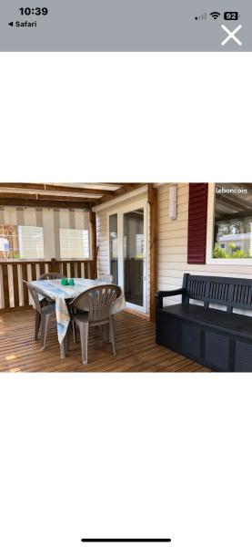 Mobilhome 6 et 4 places terrasses couvertes - Les Dunes de Contis