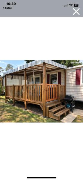 Mobilhome 6 et 4 places terrasses couvertes - Les Dunes de Contis