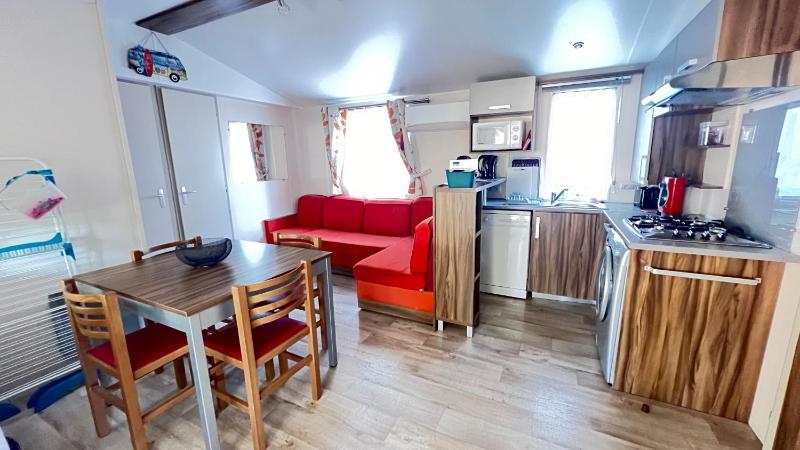 Mobilhome climatisé, 6 personnes camping les embruns