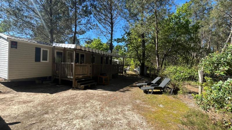 Sbvacances Mobil Home 3ch 2sdb sur Magnifique emplacement avec vue sur la forêt des landes
