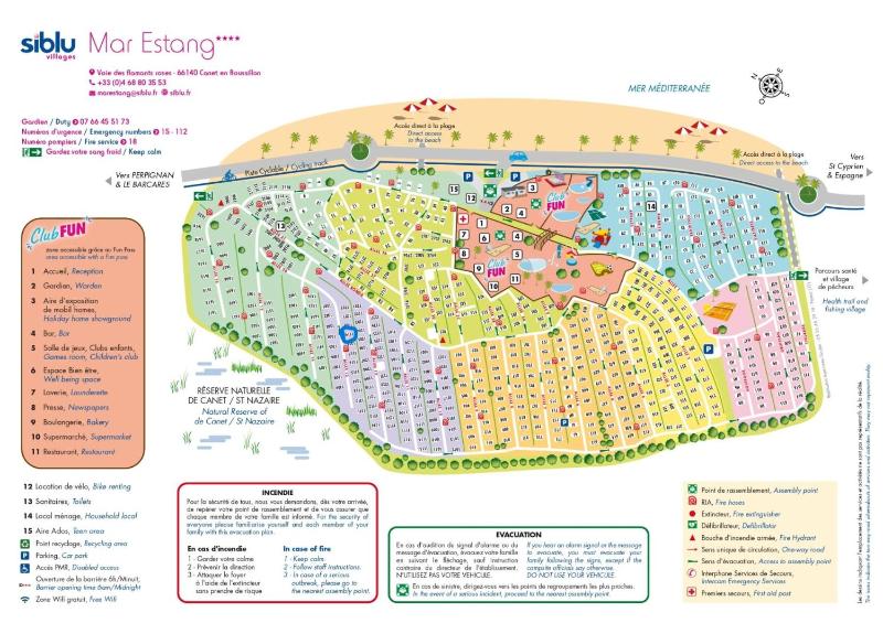 SOLEIL & PLAGE au CAMPING MAR ESTANG 4 ETOILES 3 chambres 2 salle de bain