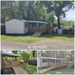 Mobil-home avec terrasse et rampe d'accès au Camping SIBLU Domaine de Kerlann