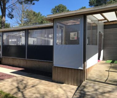 Grand Mobile home Taos 2 chambres 2 Salles d’eau Terrasse XXL couverte et fermée