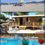Plage mobil-home et piscine avec cocktails au HappyMobilhome Argelès-sur-mer -plage à 500m- Camping 4 étoiles Del Mar