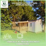 Parcelle herbeuse avec mobilhome et terrasse au Mobilhome Classic 4 personnes Houlgate 503