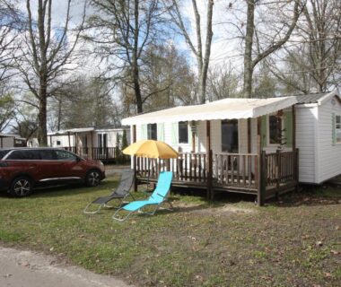 MOBIL-HOME 6 PERSONNES CAMPING EUROLAC BORD LAC AUREILHAN