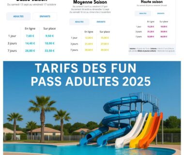 Piscine avec toboggans et palmiers au Mar Estang LUXURY Eden 45m2