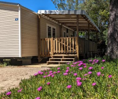 Mobil-home 40m2 au calme, plage, piscine, forêt