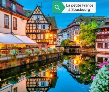 La Petite France canal et maisons à colombages au Mobil home 5 pers proche d’Europa Park E020