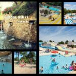 Piscine et toboggans aquatiques du Mobil home 6 à 8pers FUN PASS NON INCLUS