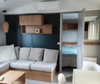 Mobil-home dans camping 4 étoiles 6 à 8 personnes 40m2
