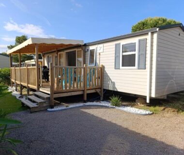 Mobil-home tout confort camping Mar Estang à Canet en roussillon
