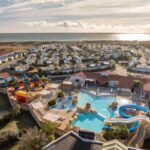 Camping avec parc aquatique et toboggans au Mobile home Sol a gogo