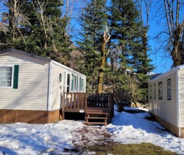 Mobile-home confort 3 chambres au camping, La Bourboule