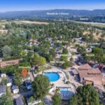 Piscine circulaire au centre du camping au Mobile home tout confort Alexandre