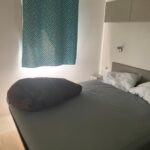 Chambre avec lit double dans le Mobilhome 6pers du Camping le Neptune Argeles sur mer