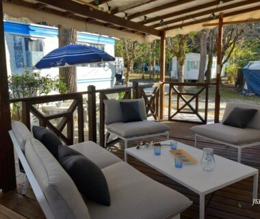 Mobilhome Les volets bleus