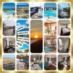Piscine avec toboggan et terrasses au camping Un coin de paradis à Palavas les FLots