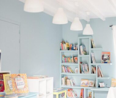 Salle de lecture pour enfants dans l'éco-camping Un éco-camping en Vendée